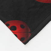 Couverture Polaire Blanche Ladybug Cute Ladybird Fleece Blanche (Coin)