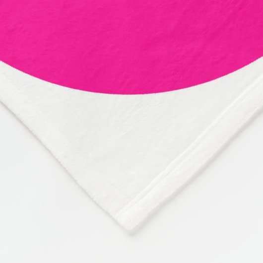 Couverture Polaire Blanche lapin rose de Pâques (Coin)