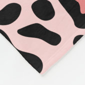 Couverture Polaire Blanche Léopard rose en polaire cadeau (Coin)