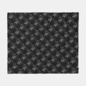 Couverture Polaire Blanche Loup Pup Husky Wolf Puppy Chien Blanches (Devant (Horizontal))