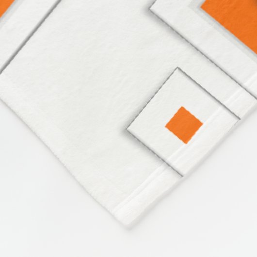 Couverture Polaire Blanche orange (Coin)
