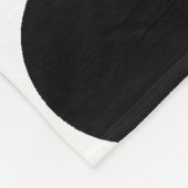 Couverture Polaire Blanche Pois et blanc noir et blanc (Coin)