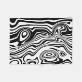 Couverture Polaire Blanche polaire blanche noire (Devant (Horizontal))