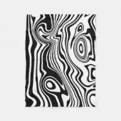 Couverture Polaire Blanche polaire blanche noire (Devant)