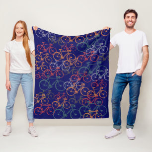 Couverture Polaire Blanche polaire de Sepia Vélos alliant Bleu