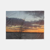 Couverture Polaire Blanche polaire du lac Sunset (Devant (Horizontal))