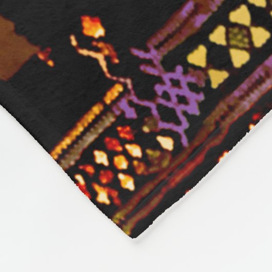 Couverture Polaire Blanche polaire Ethno-jazz, Grande (Coin)