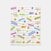 Couverture Polaire Blanche polaire Hanoukka Party/petite (Devant)