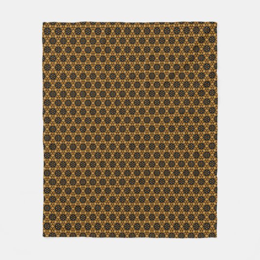 Couverture Polaire Blanche polaire Motif africaine (Devant)