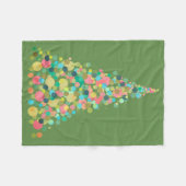 Couverture Polaire Blanche polaire, Petit arbre de vacances (Devant (Horizontal))