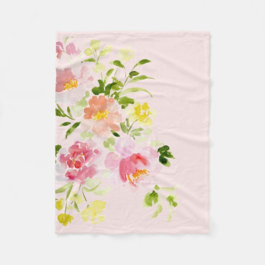 Couverture Polaire Blanche polaire rose pâle (Devant)
