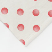 Couverture Polaire Blanche polaire rouge avec Snowman (Coin)