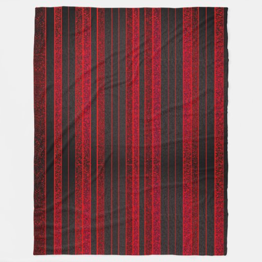 Couverture Polaire Blanche polaire rouge et noire (Devant)