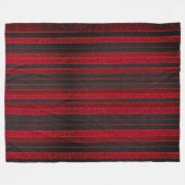 Couverture Polaire Blanche polaire rouge et noire (Devant (Horizontal))