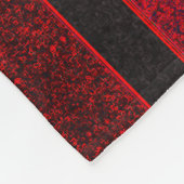 Couverture Polaire Blanche polaire rouge et noire (Coin)
