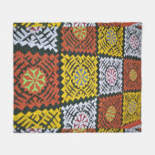 Couverture Polaire Blanche polaire traditionnelle Sindhi / Balochi Ri (Devant (Horizontal))