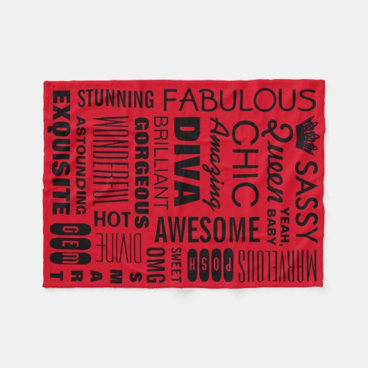 Couverture Polaire Blanche Queen Fleece (Devant (Horizontal))