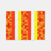 Couverture Polaire Blanche rouge orange jaune (Devant (Horizontal))