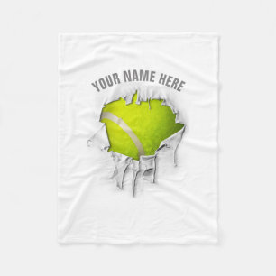 Couverture Polaire Blanche-Tennis de Tennis