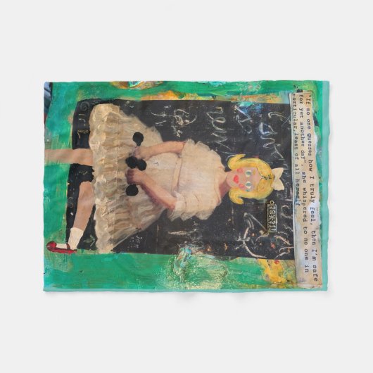 Couverture Polaire Blanche-Toison (Devant (Horizontal))