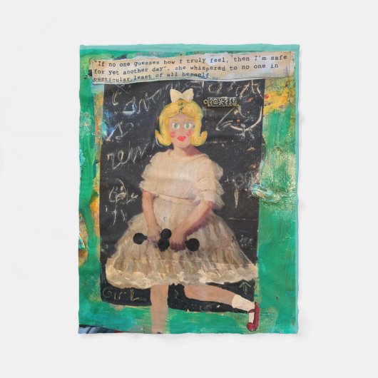 Couverture Polaire Blanche-Toison (Devant)