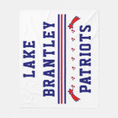 Couverture Polaire Blanche-Toison - Étoiles (Devant)