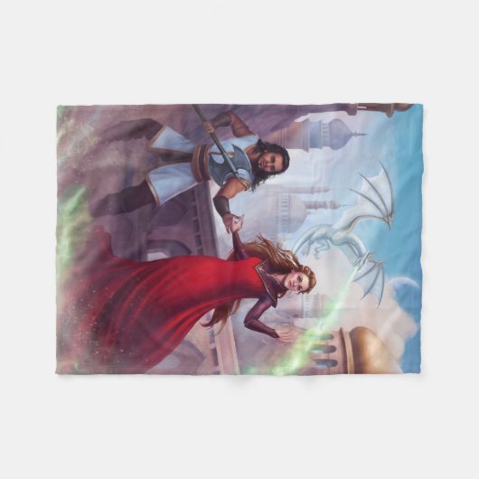 Couverture Polaire Blanche-Toison Gambit d'Oria (Devant (Horizontal))