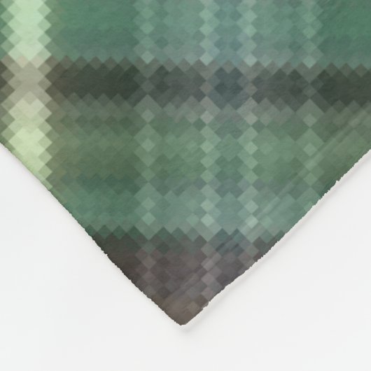 Couverture Polaire Blanche-Tôle Plaid écossaise (Coin)