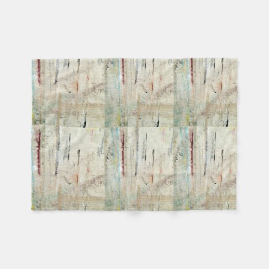Couverture Polaire Blanche Vintage blanche (Devant (Horizontal))