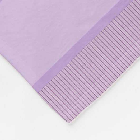 Couverture Polaire Blanche violette violette (Coin)