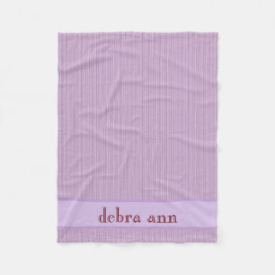 Couverture Polaire Blanche violette violette