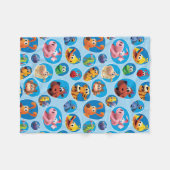 Couverture Polaire Blanche WordWorld (Devant (Horizontal))