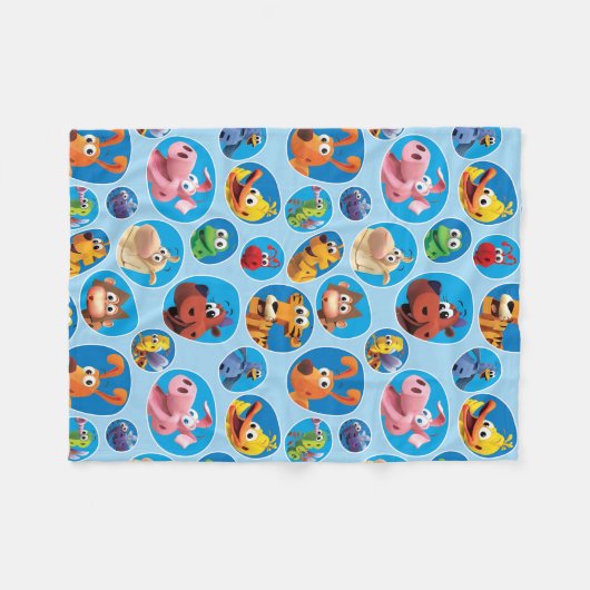 Couverture Polaire Blanche WordWorld (Devant (Horizontal))