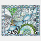 Couverture Polaire Blanche Zen-Fun (Devant (Horizontal))