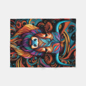 COUVERTURE POLAIRE BLANCHET ABSTRAIT HAUT-TERRE (Devant (Horizontal))