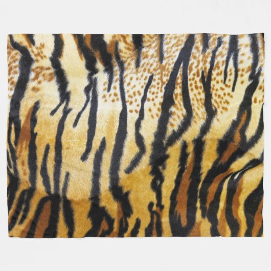 COUVERTURE POLAIRE BLANCHET DE FLOTTE D'IMPRESSION DE TIGER (Devant (Horizontal))