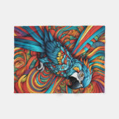 COUVERTURE POLAIRE BLANCHET DE PARROT ABSTRAIT (Devant (Horizontal))