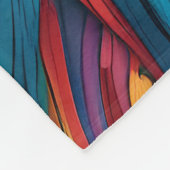 COUVERTURE POLAIRE BLANCHET DE PARROT ABSTRAIT (Coin)