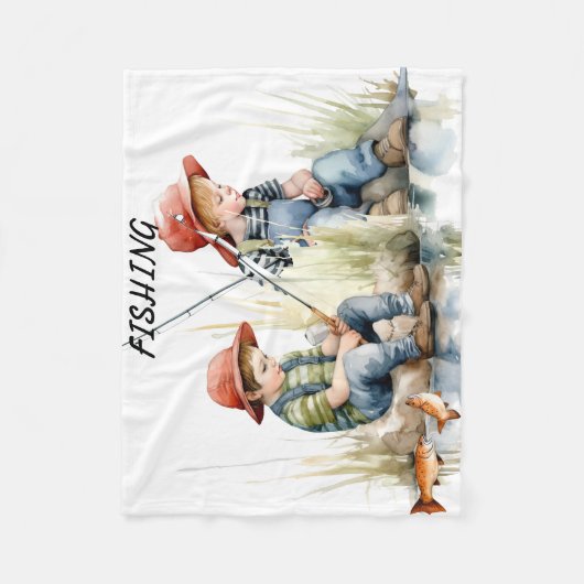 COUVERTURE POLAIRE BLANCHET DE PÊCHE POUR GARÇONS (Devant)