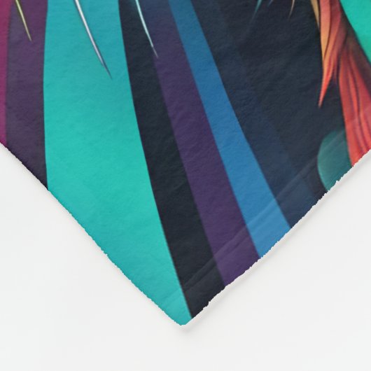 COUVERTURE POLAIRE BLANCHET DE RABBIT ABSTRAIT (Coin)