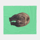 COUVERTURE POLAIRE BLANCHET D'OURS GRIZZZE (Devant (Horizontal))
