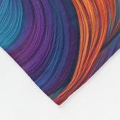 COUVERTURE POLAIRE BLANCHET FLAMANT ROSE ABSTRAIT (Coin)