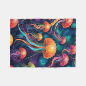 COUVERTURE POLAIRE BLANCHET JELLYFISH ABSTRAIT (Devant (Horizontal))