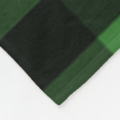 Couverture Polaire Blanchette à coussin noir et vert Snowman (Coin)