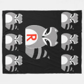 Couverture Polaire Blanchette de la flotte de Raccoon (Devant (Horizontal))