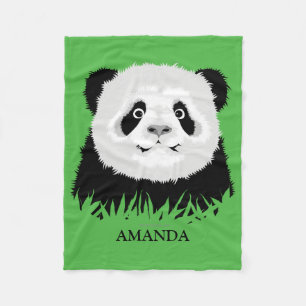 Couverture Polaire Blanchette de la flotte d'ours de Panda