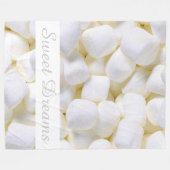 Couverture Polaire Blanchette en laiton blanc de Marshmallows (Devant (Horizontal))