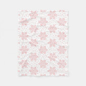 Couverture Polaire Blanchette polaire Pink Snowflakes (Devant)