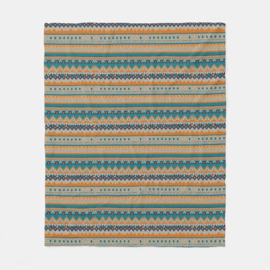 Couverture Polaire Blanchissement de design indien Navajo (Devant)