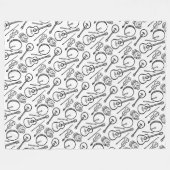 Couverture Polaire Blanchissement de la flotte d'instruments de musiq (Devant (Horizontal))